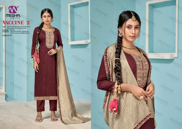 Meghali Vaccine 2 Beautiful Embroidery Festive Wear Salwar